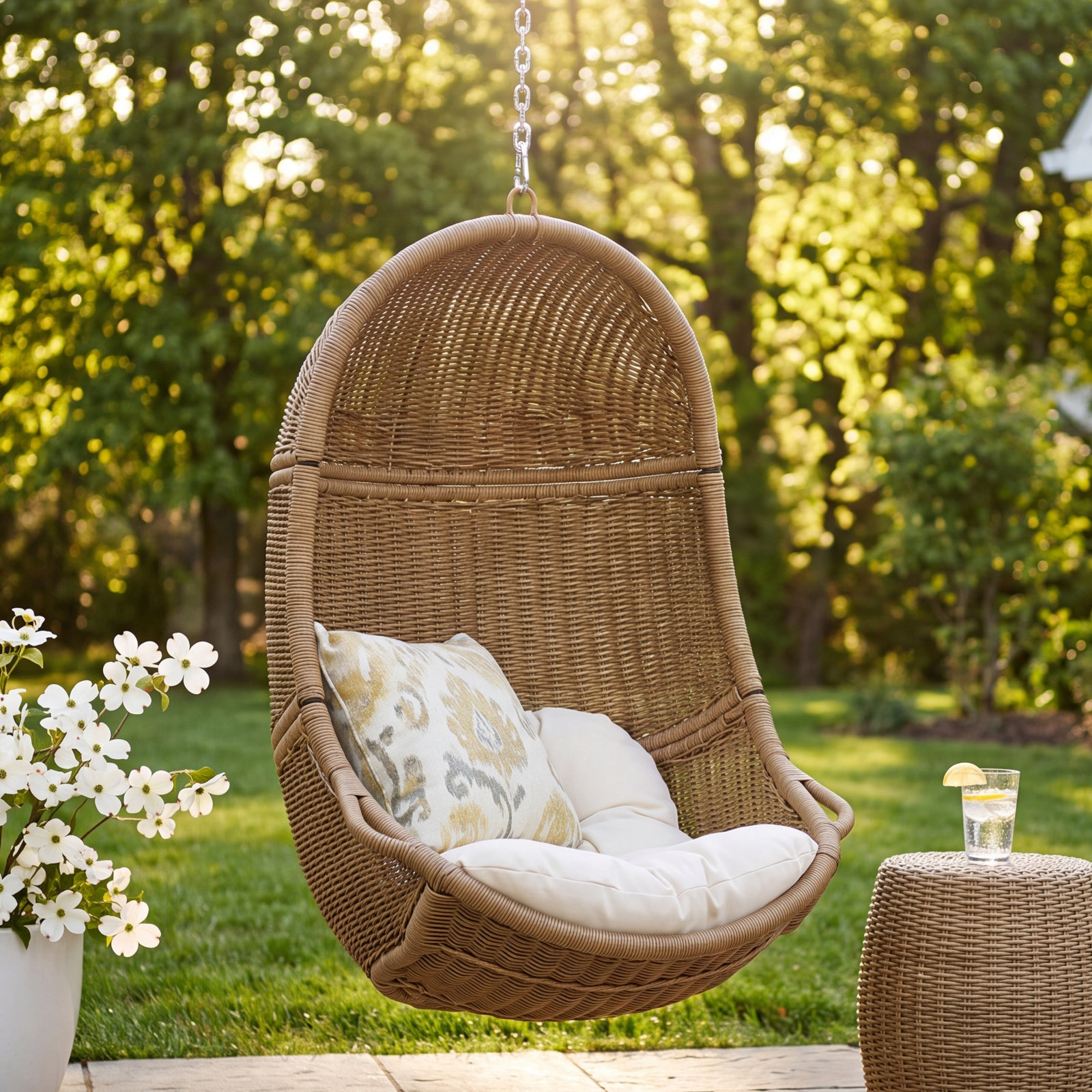 Swing Chair, Beige