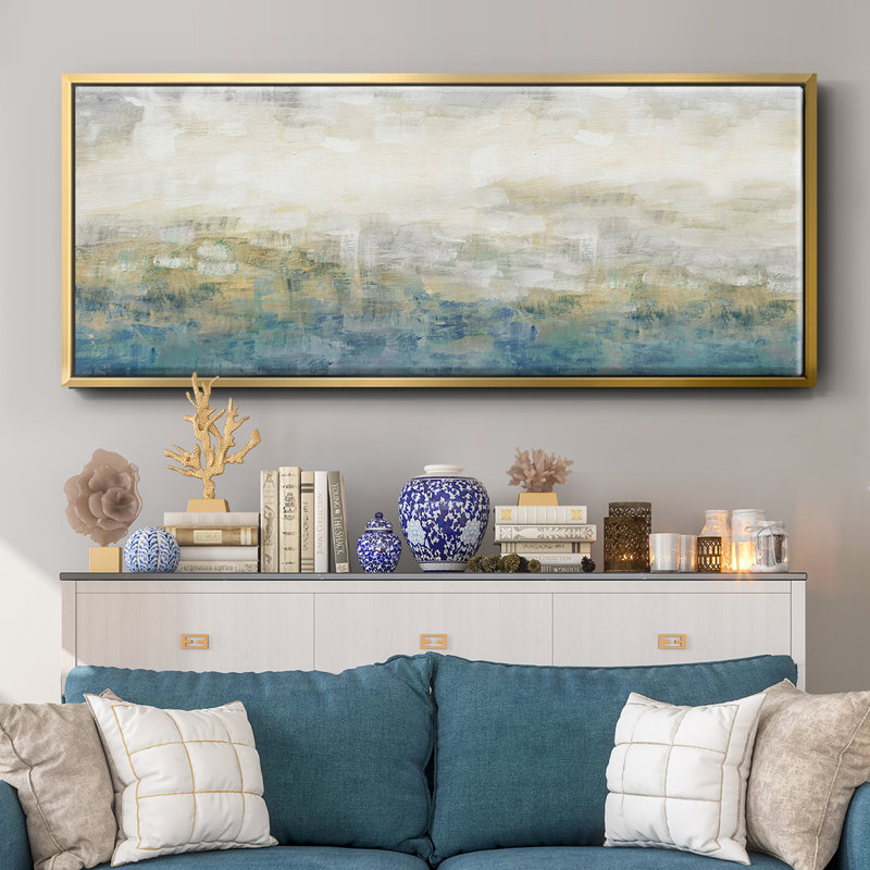 «Color Block Horizon», toile encadrée