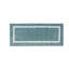 Tapis pour salle de bain réversible touffeté à poils longs, microfibre turquoise, 60 po x 24 po