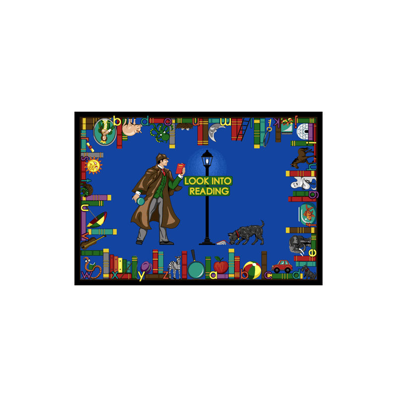 Tapis éducatif à lire, Rectangle 5 pi 4 po x 7 pi 8 po