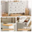 Commode 47 po avec tiroirs en bois Abson-623207062