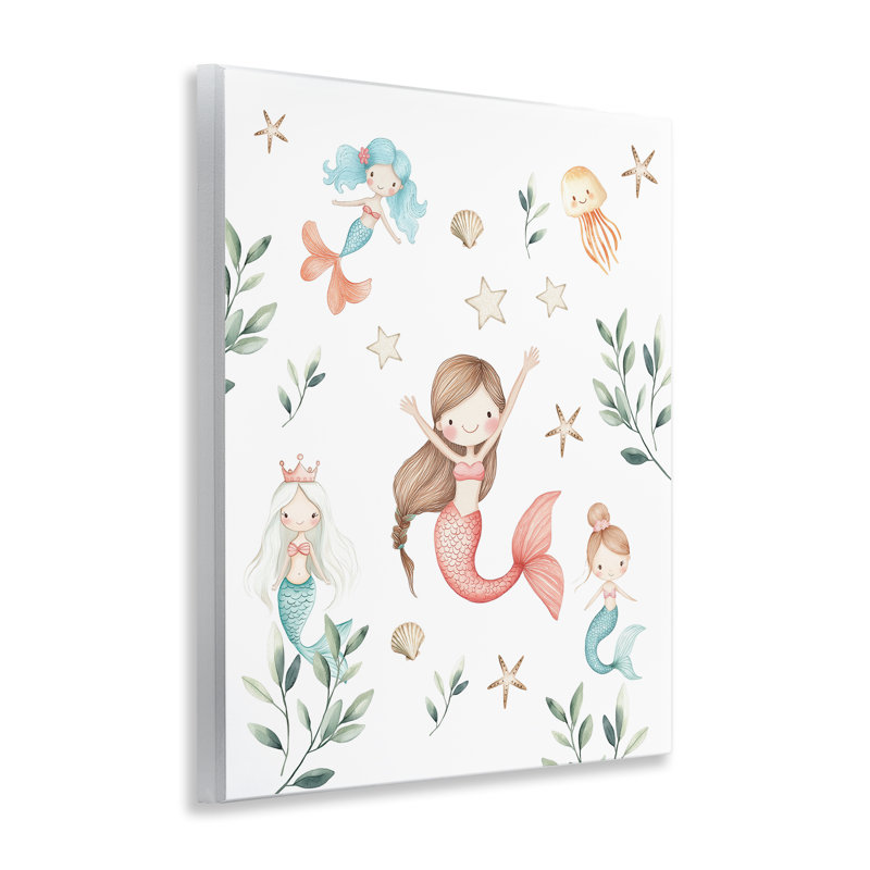 «Underwater Mermaids Adventures», plaque murale par Christine Simpson Art