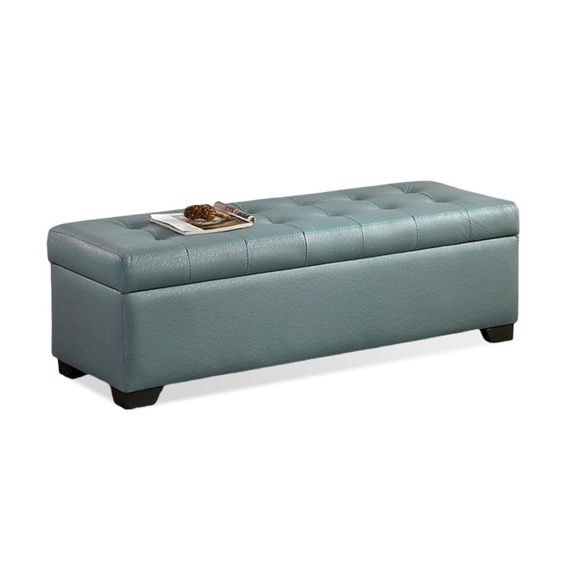 Banc rembourré vert foncé, Vert foncé