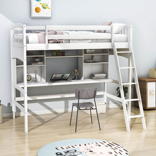 Harriet Bee Decklyn Kids Twin Loft Bed & Reviews | Wayfair