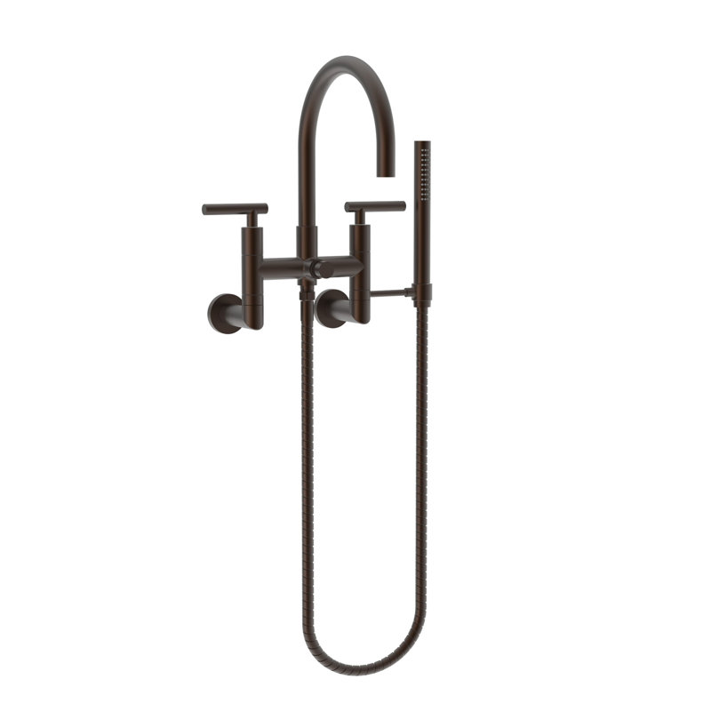 Exposed Tub & Hand Shower Set - Wall Mount, English Bronze