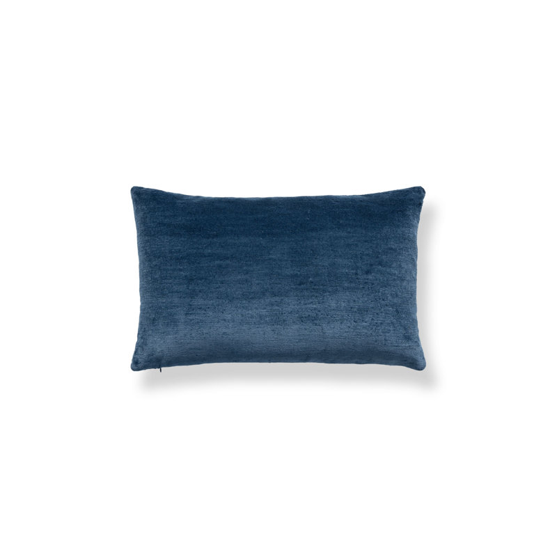 ANTELOPE / VELVET PILLOW, Midnight/Navy Animal Print, Rectangular, 14" H x 22" W