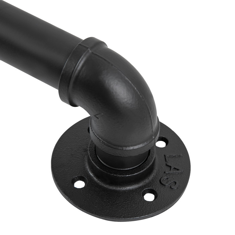 Rampe d'escalier en métal, H 3,15 po x l 108 po x P 3,15 po
