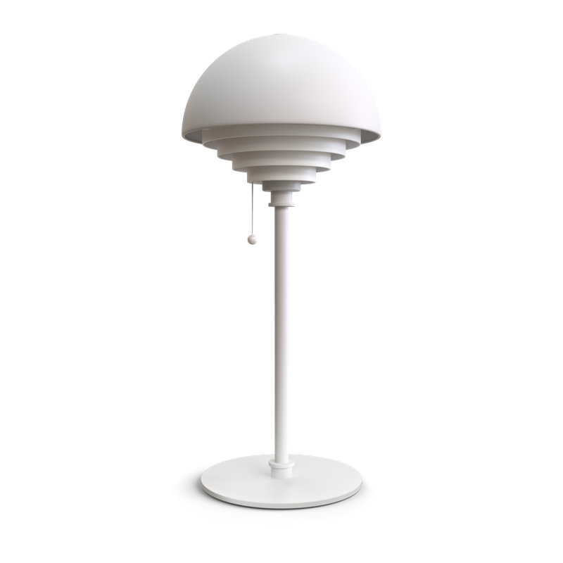 Motown Metal Buffet Lamp, White