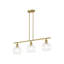 3 - Light Brushed Brass Pendant
