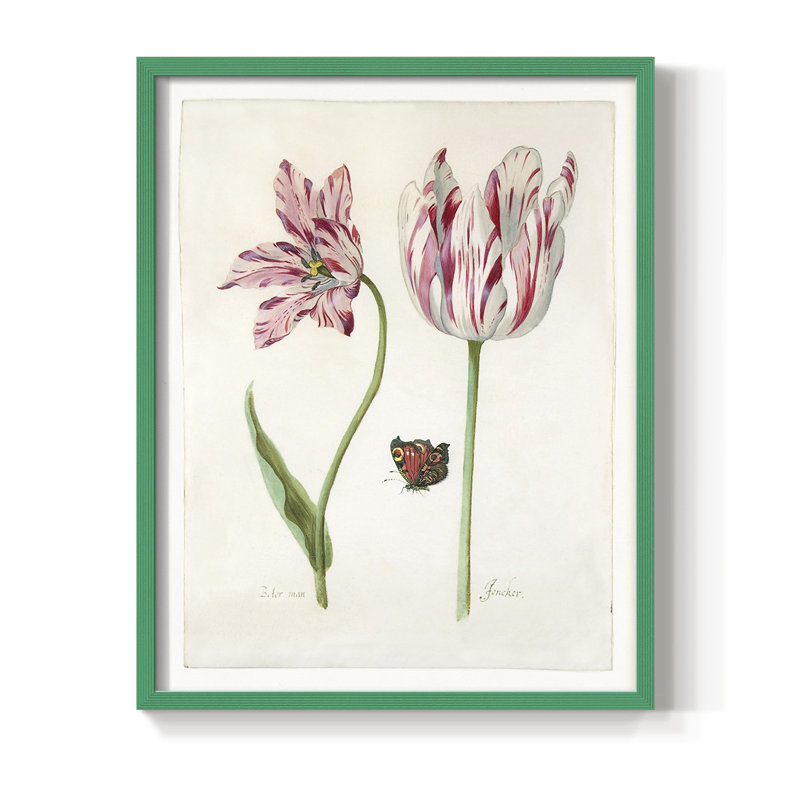 «Two Tulips I», H 15 po x l 12 po, Vert
