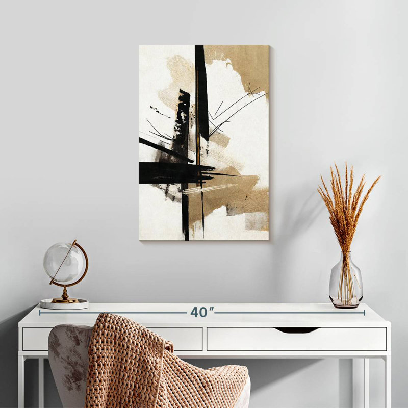 Avery beige, série chaotique II, H 24 po x l 16 po