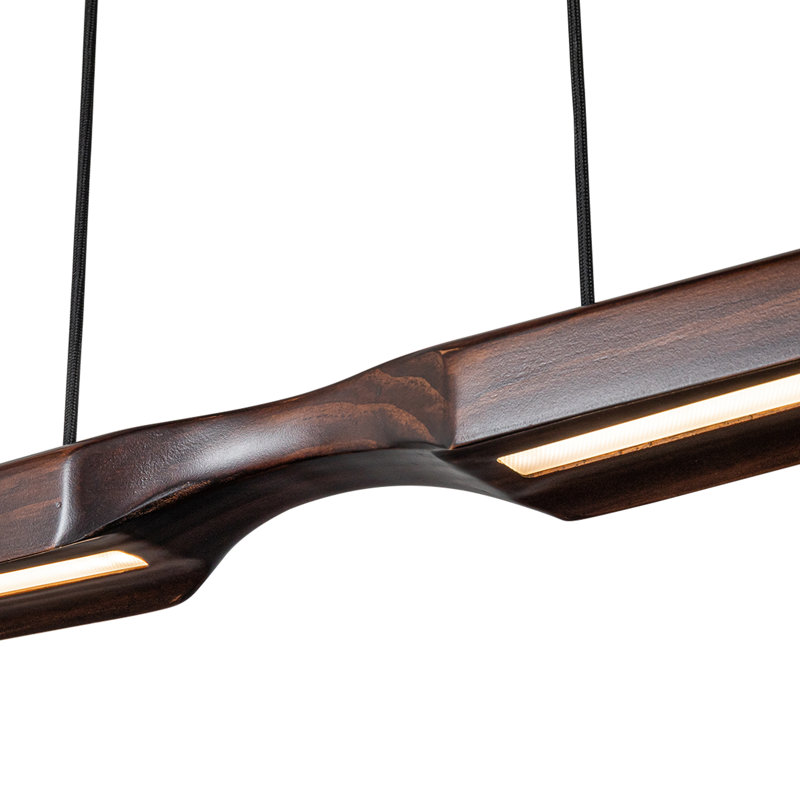 Dakota 42-In Linear Pendant, Dark Brown