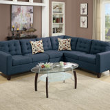 4 Piece Polyfiber Modular Sectional Sofa