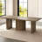 85.03" Rectangular Brown Dining Table,Modern Farmhouse Large  Kitchen Table for Kitchen, Bar, Living Room