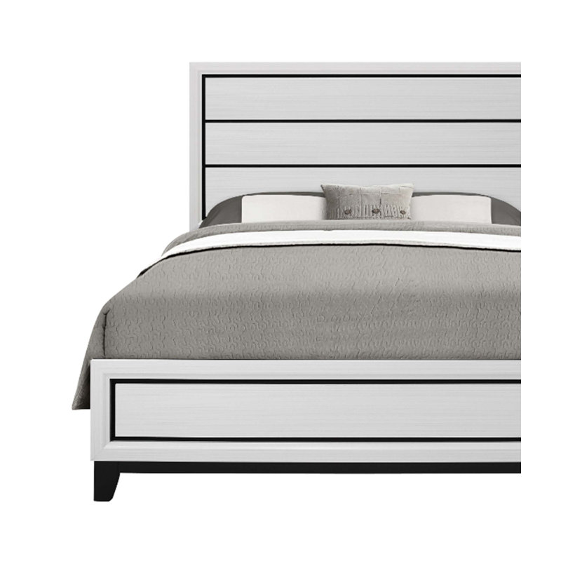 Mirage White Queen Bed, Queen