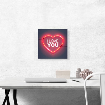 " I Love You Neon Heart "