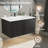 30 Inch Modern Bathroom Vanity With Divided Drawer, Vertical Textured Front And Floating Design - Wall-Mounted Storage Cabinet-640483677