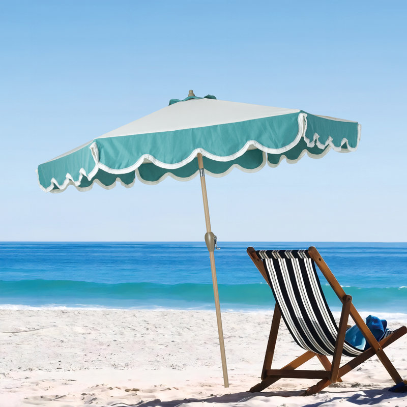 Parasol de marché pour la piscine avec manivelle 108 'Sohrob, Bleu