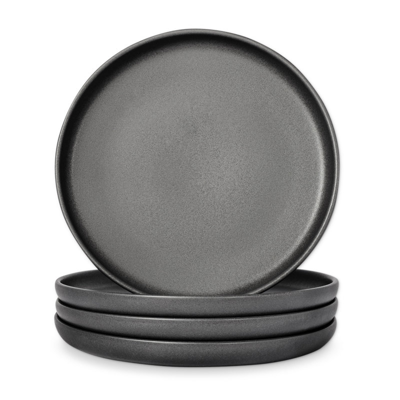 Assiettes à salade 8 "Mesa Ceramics Uno, Noir