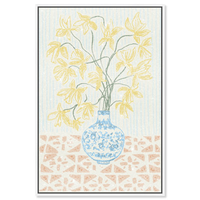 Yellow Iris Summer Print by Oliver Gal