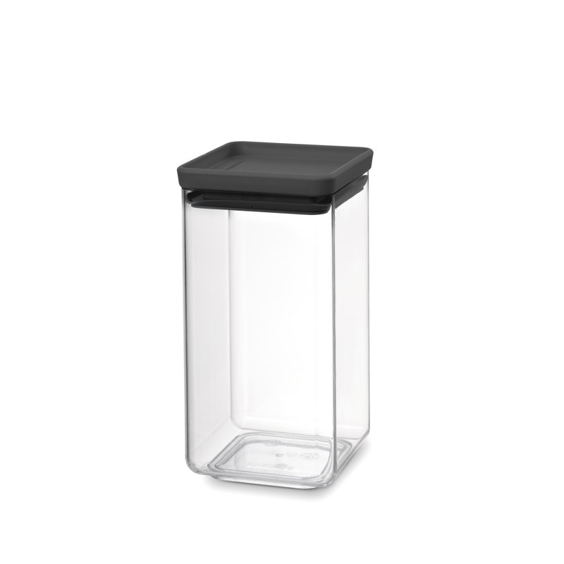 Tasty+ Stackable Square Canister, Black