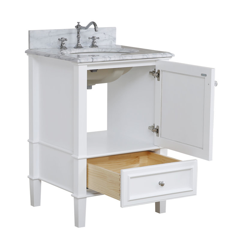 Ensemble de meuble-lavabo simple 24 po Brendale, Blanc