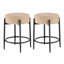 Ensemble de 2 chaises de salle à manger, chaise moderne moderne Mid-Century - tabourets de cuisine sans dossier 23,6 po-626246760-626246761
