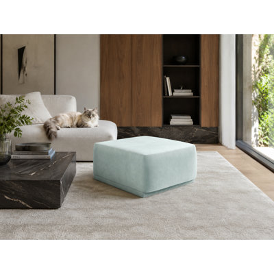 70cm Wide Velvet Pouffe Ottoman