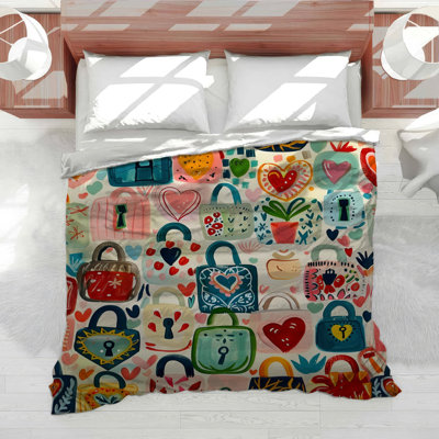Locks Bedding Abstract Duvet Cover Eclectic