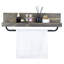 Bathroom Wall Mounted Towel Bar With Shelf