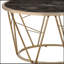 Table basse à plateau en verre d'ingénierie