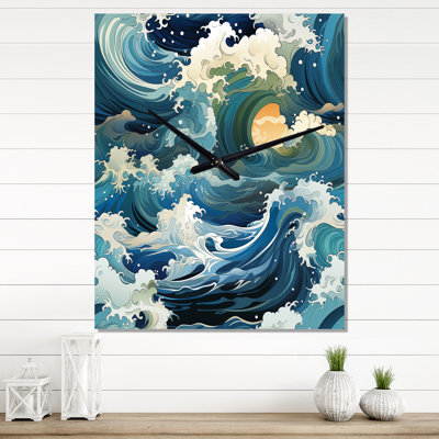 Horloge murale abstraite Japon