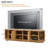 70" Fluted TV Stand with Hideaway Tambour Sliding Doors & Golden Handles for TVs up to 75"-1220153390