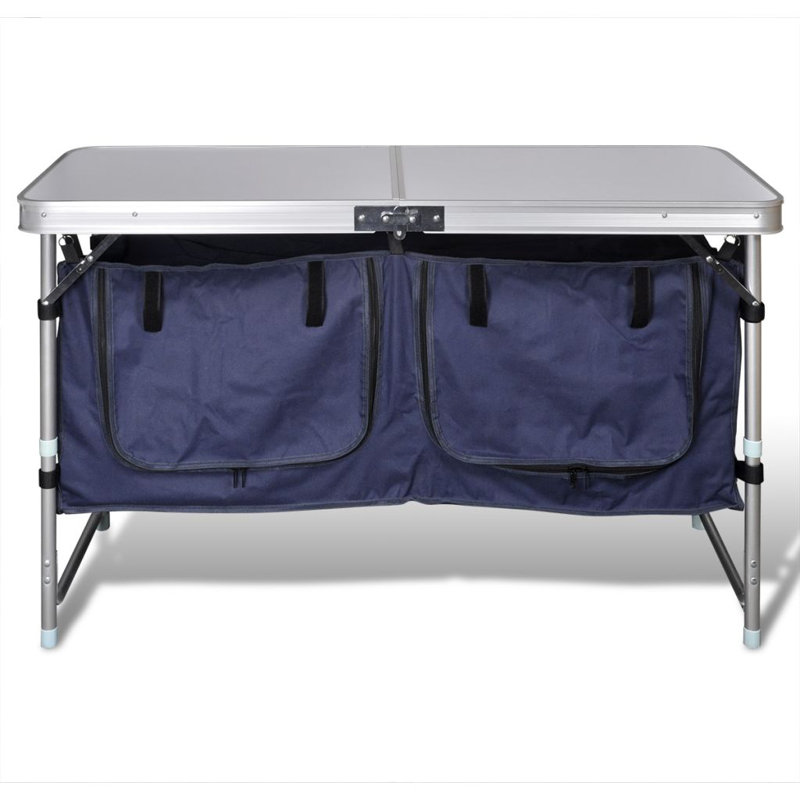 Foldable Camping Cupboard with Aluminium Frame 