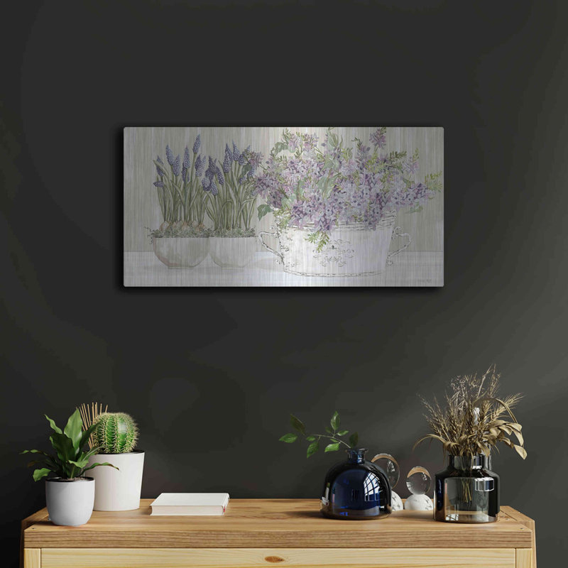 «Life Is Better With Flowers» par Cindy Jacobs, H 12 po x l 24 po