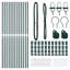 vidaXL Fence Post 13 pcs Green Steel-113477395-113477402
