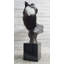 Lovers Romanic Kissing Faces Abstract Surrealist Bronze Sculpture Statue Salvador Dali on Marble Base