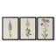 " Mauve Garden Flowers I " 3 - Pieces Painting Print-297424983-297424982-297438654