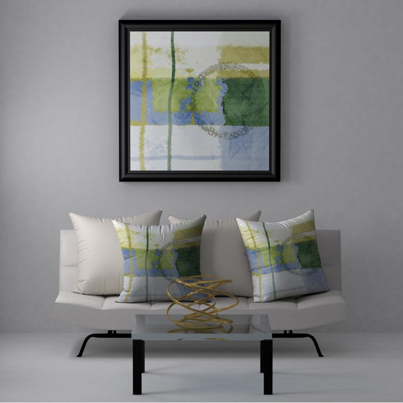 Fab Abstract Reversible Throw Pillow, 24" x 24"