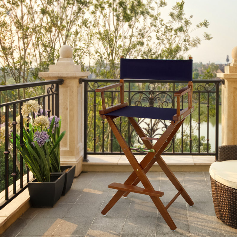 Scoville Folding Director Chair, Navy, Mission Oak