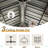 Hardtop Gazebo, Aluminum Metal Gazebo With Galvanized Steel Double Roof Canopy, Curtain And Netting, Permanent Gazebo Pavilion For Party, Wedding, Outdoor Dining-111084459