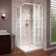 French Corner 34.5" W x 34.5" D x 72'' H Framed Square Shower Enclosure