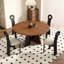 Table de salle à manger simple en bois massif de style rustique-106896182