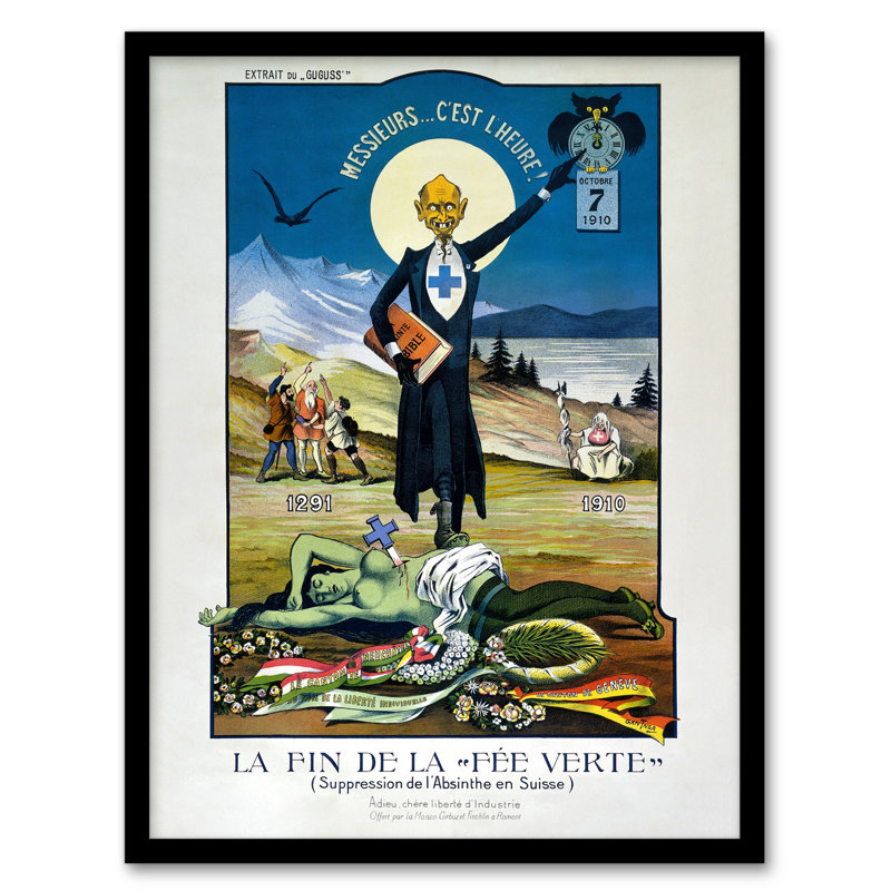 Acilino The End Of Green Fairy Pub Bar - Single Picture Frame Print