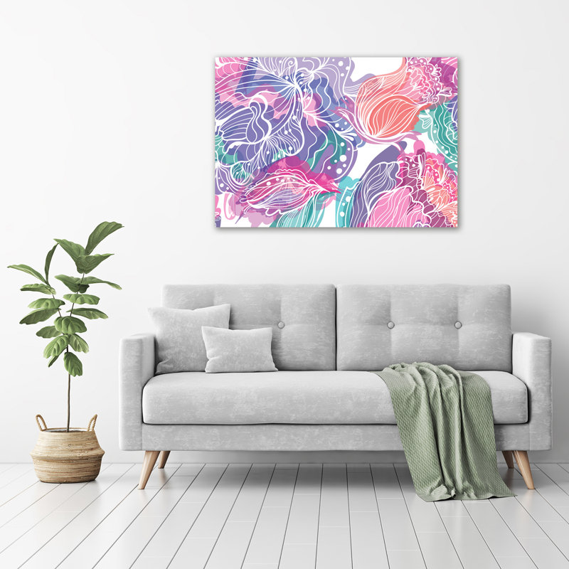Magic Flowers - Wrapped Canvas Print