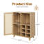 Buffet de 34 pouces avec porte-bouteilles et rangement pour le salon | Idée de cadeau-1676272400