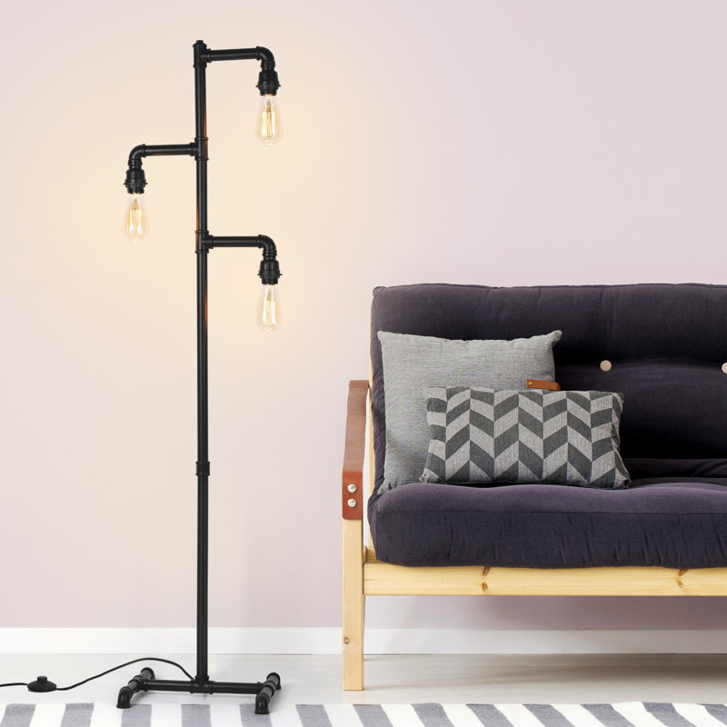 Archelle 59.84'' Black Tree Floor Lamp