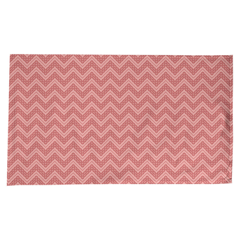 Nappe à chevrons à la main classic Stephenie, Rouge pâle