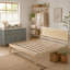 Base de lit plateforme avec tête de lit, support en lattes de bois-405803103-405803091