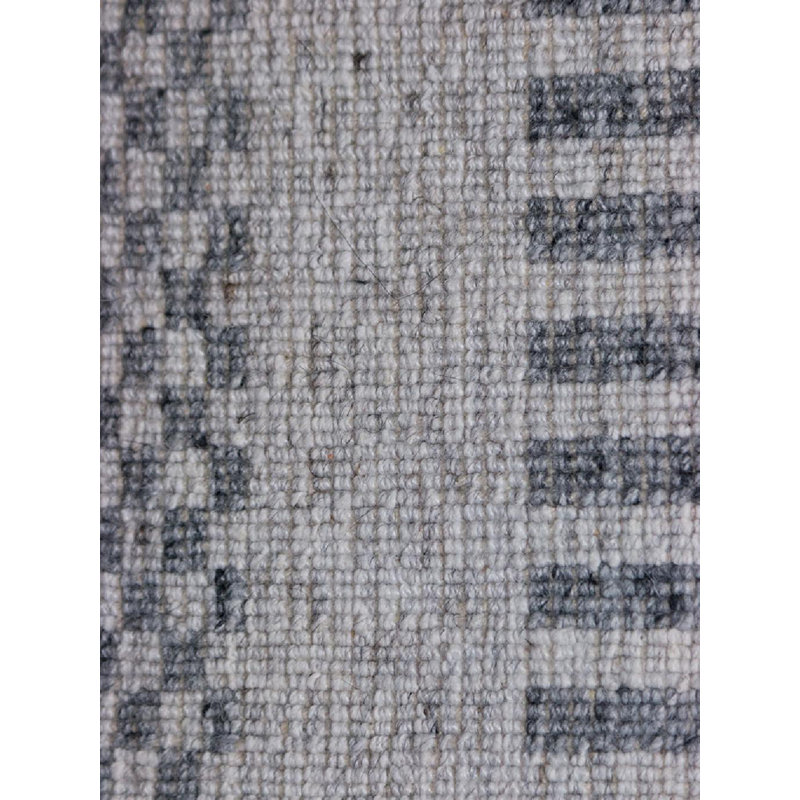 Meraki 01 Hand Loomed Striped Area Rug in Graphite Stone, Rectangle 10' x 14'